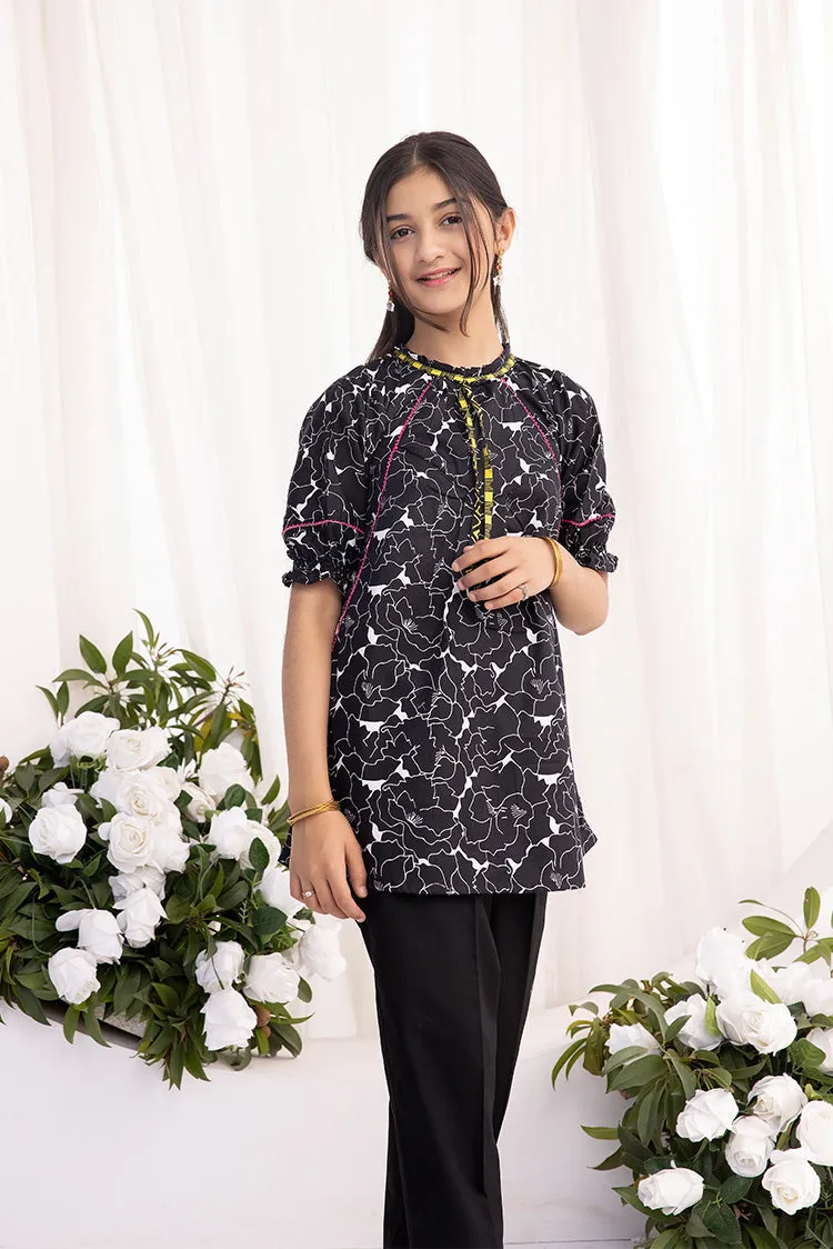 1-PC Stitched Printed Lawn Kurta