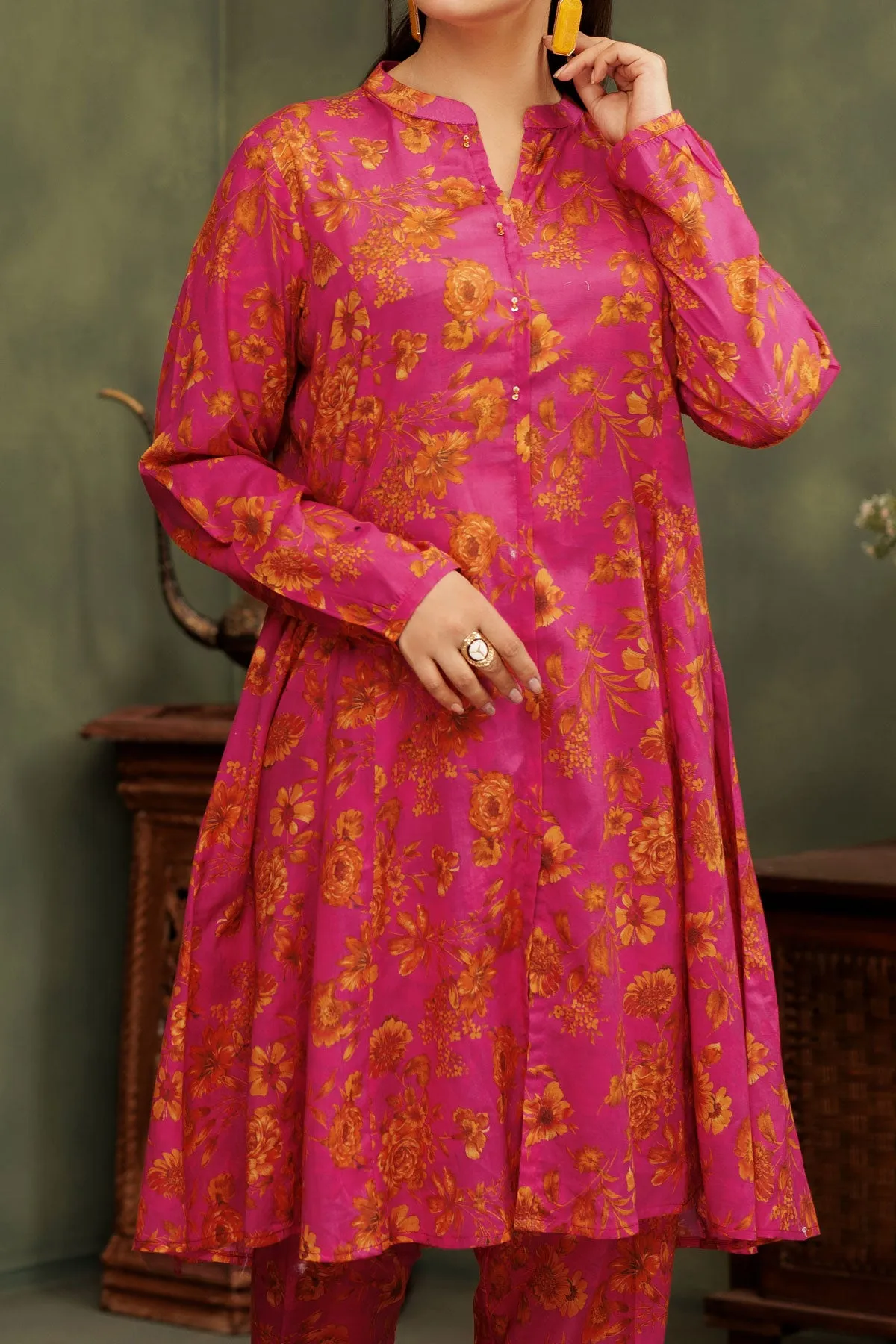 2 PIECE UNSTITCHED LAWN | UN-DPC-362