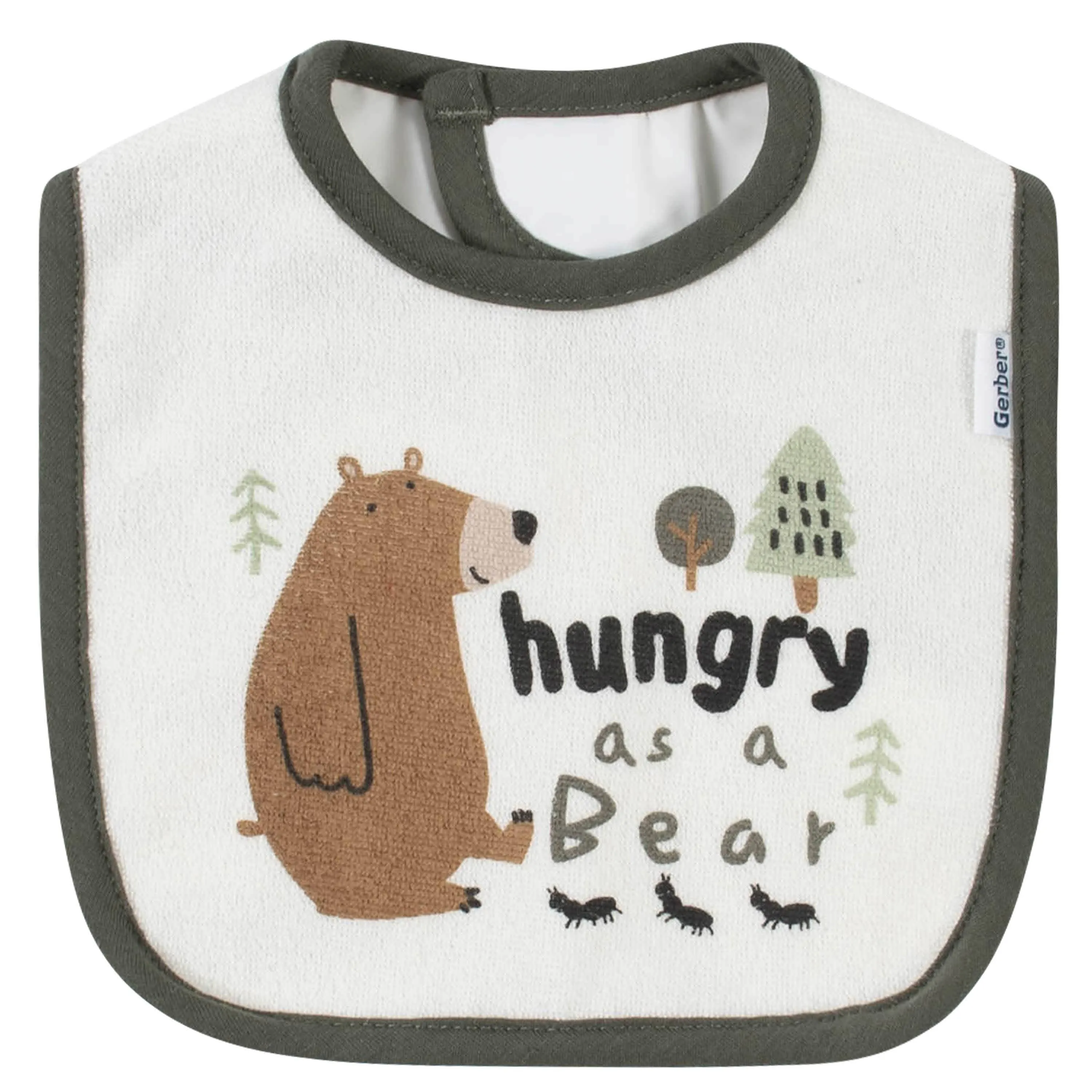 7-Piece Baby Boys Bear Terry Bibs & Terry Burp Cloths Set