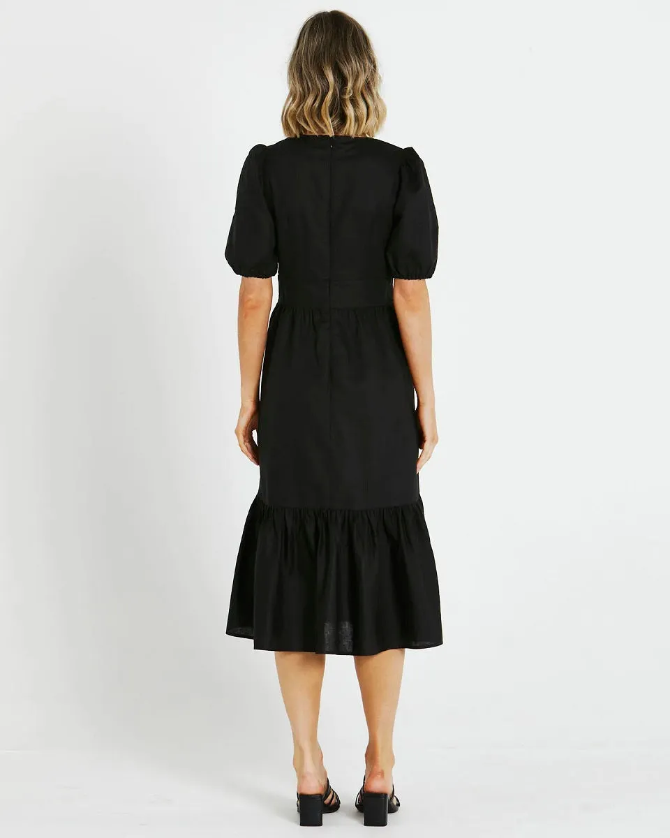 Adele Midi Dress Black