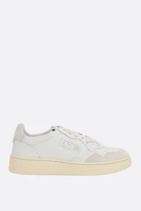 Autry Medalist smooth leather and suede sneakers