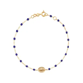 Baby Madone Charm Classic Gigi Lapis bracelet, Yellow Gold, 5.1"