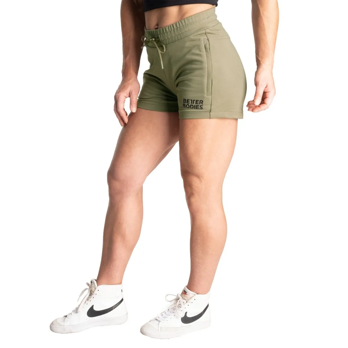 Better Bodies Empire Sweatshorts - Washed Green