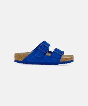 Birkenstock Arizona Suede Leather Ultra Blue Soft Footbed Sandals