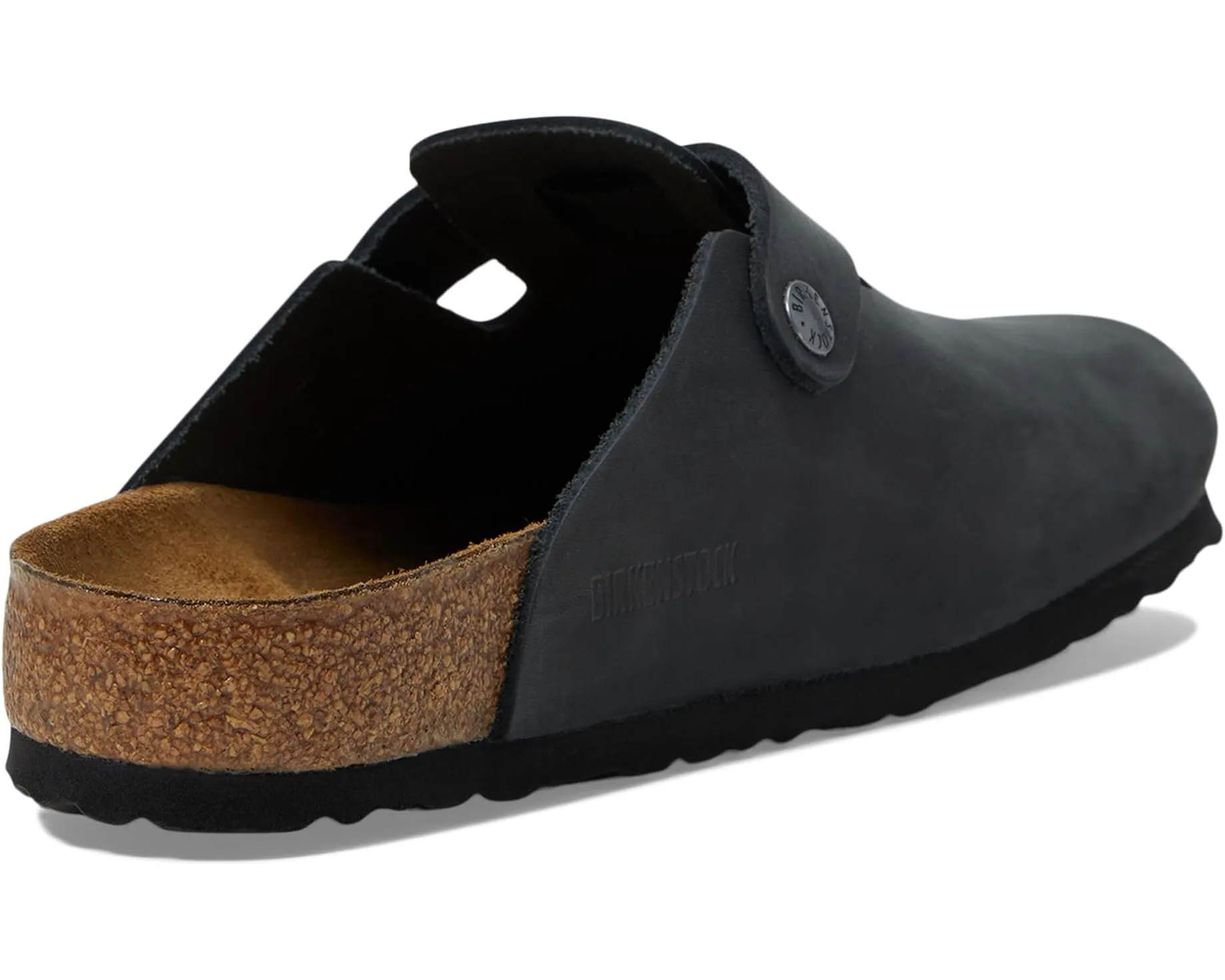 Birkenstock Boston Midnight Black Suede Unisex