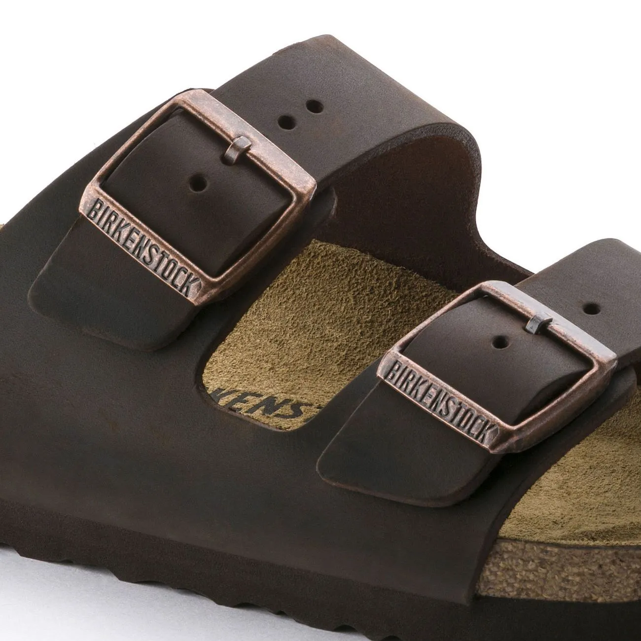 Birkenstock Classic, Arizona, Natural Leather, Narrow Fit, Habana