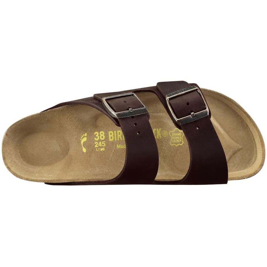 Birkenstock Classic, Arizona, Natural Leather, Narrow Fit, Habana