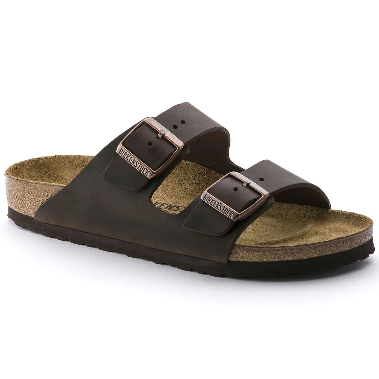 Birkenstock Classic, Arizona, Natural Leather, Narrow Fit, Habana