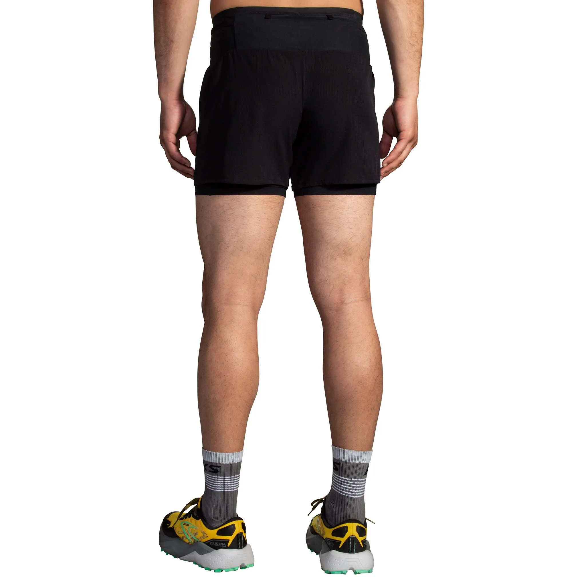 Brooks | Men's High Point 5" 2-in-1 Short - Black