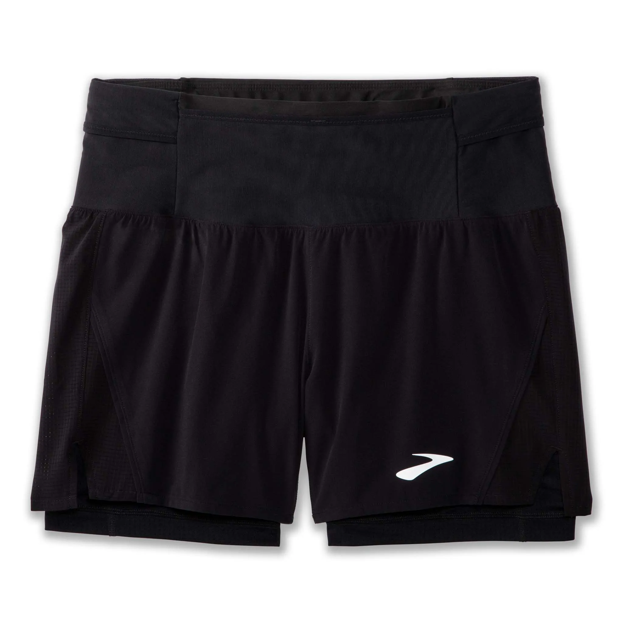 Brooks | Men's High Point 5" 2-in-1 Short - Black