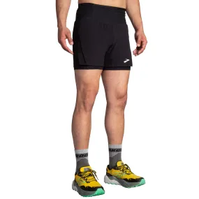 Brooks | Men's High Point 5" 2-in-1 Short - Black