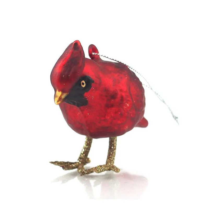 Cardinal Glass Ornament