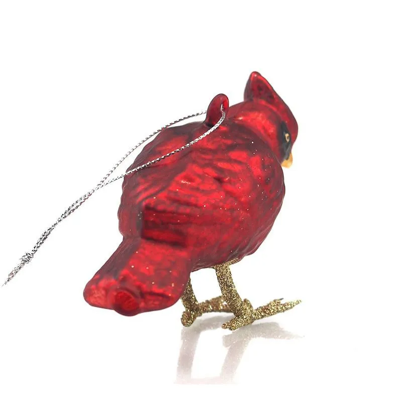 Cardinal Glass Ornament