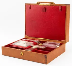 Cartier Art Deco Silver Men's Traveling Case, 1937