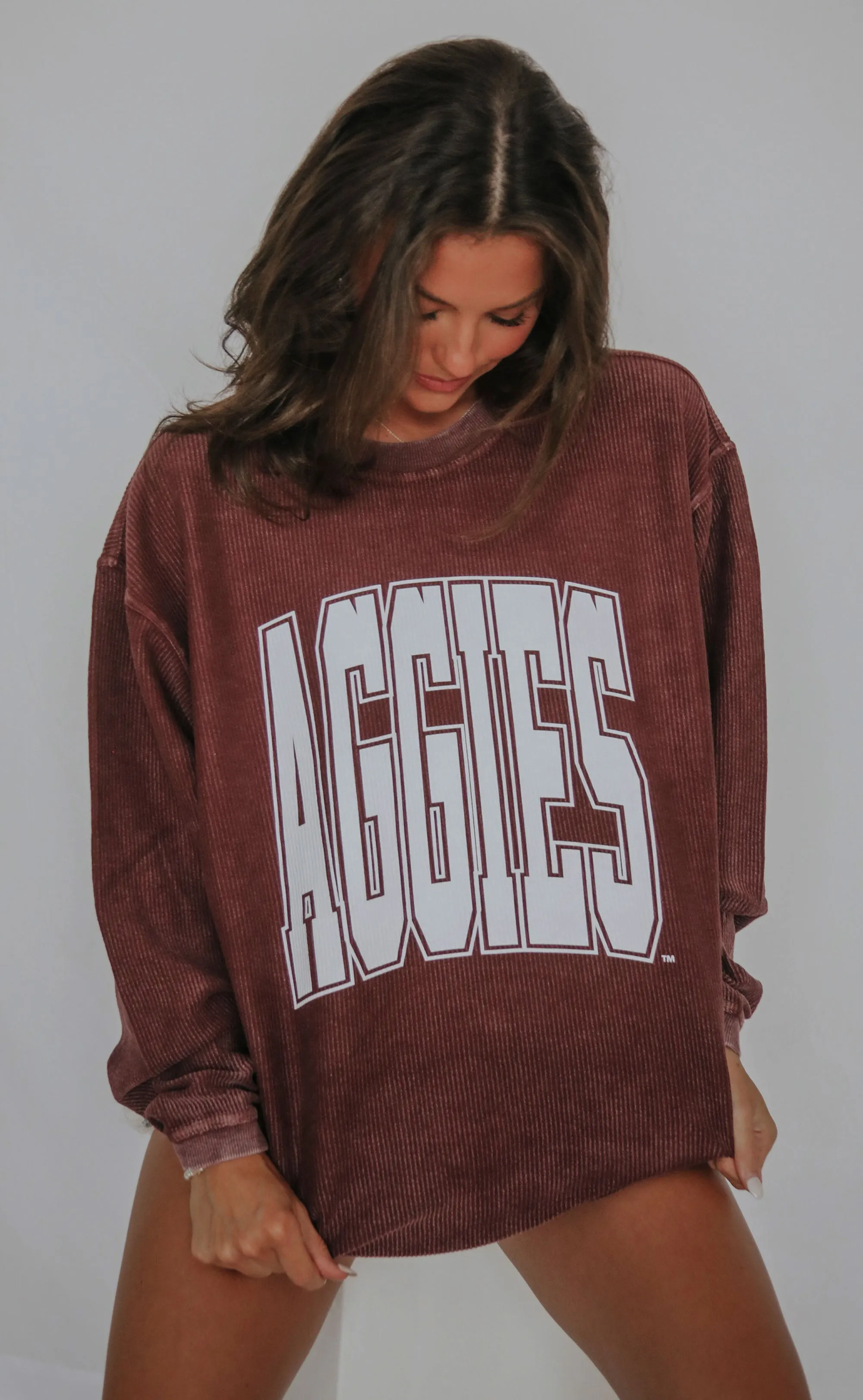 charlie southern: a m collegiate corded sweatshirt - 2023