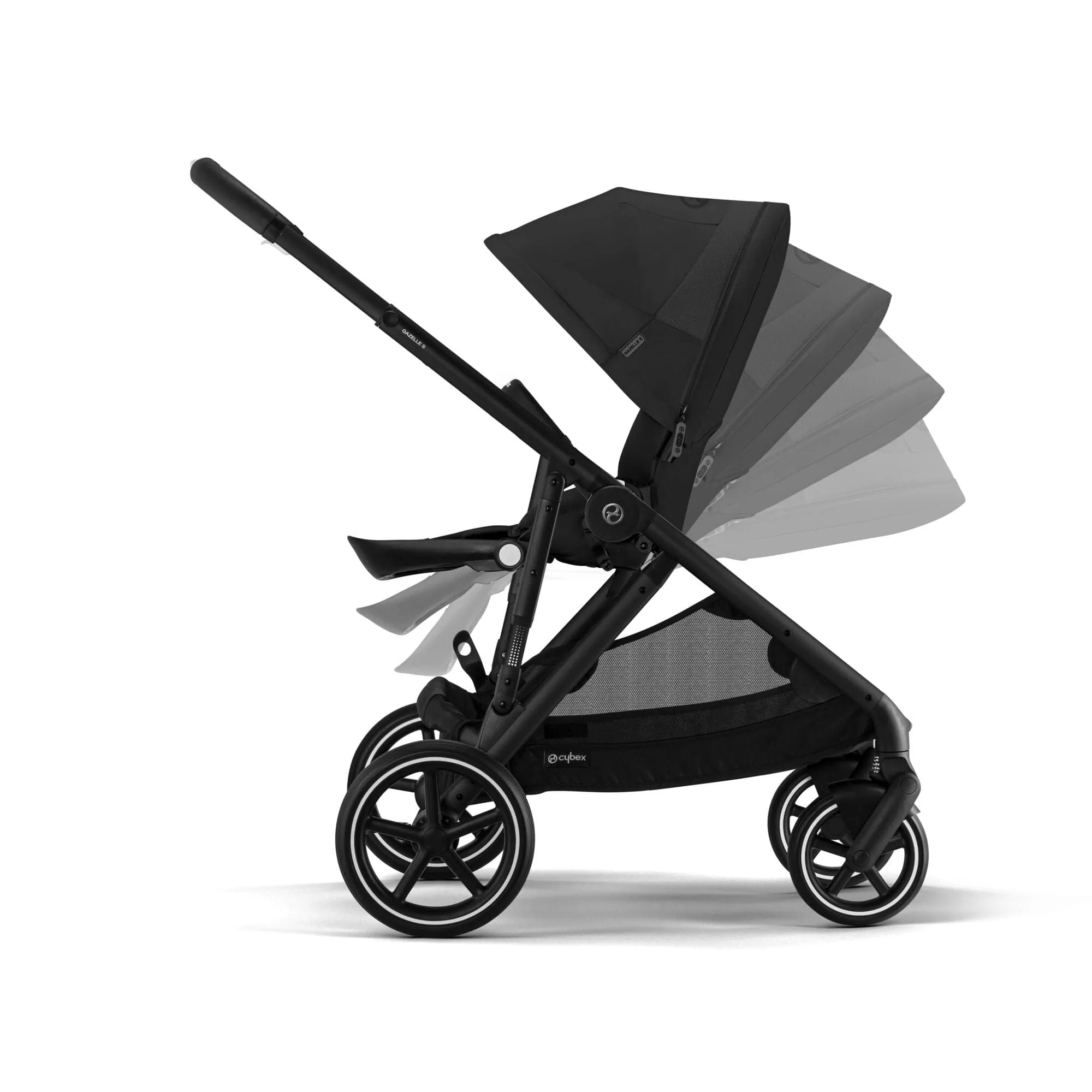 Cybex Gazelle S Pushchair - Black / Moon Black (Opened Box)