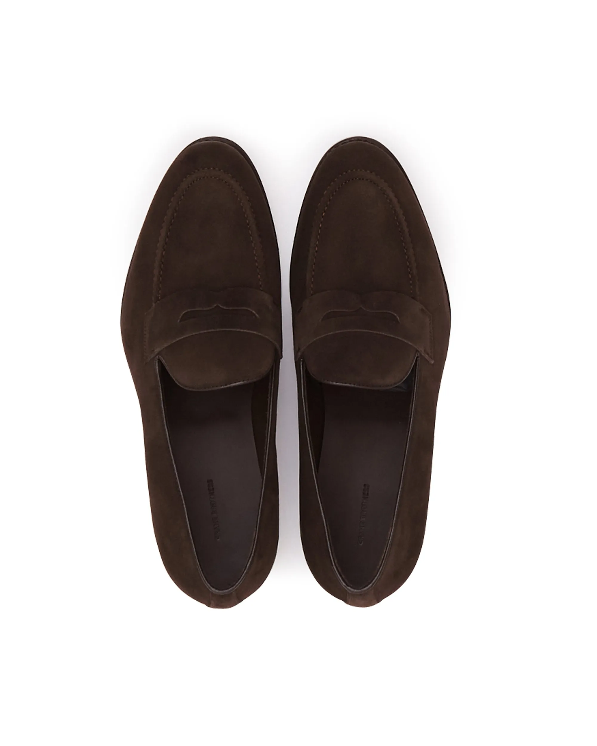 Dark Brown Suede Penny  Loafer