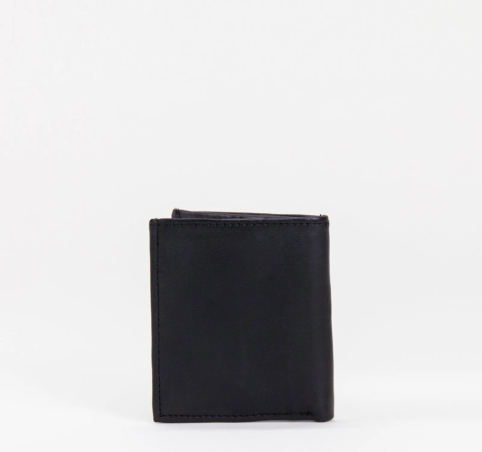 EDGE Bi-Fold Leather Wallet with Logo