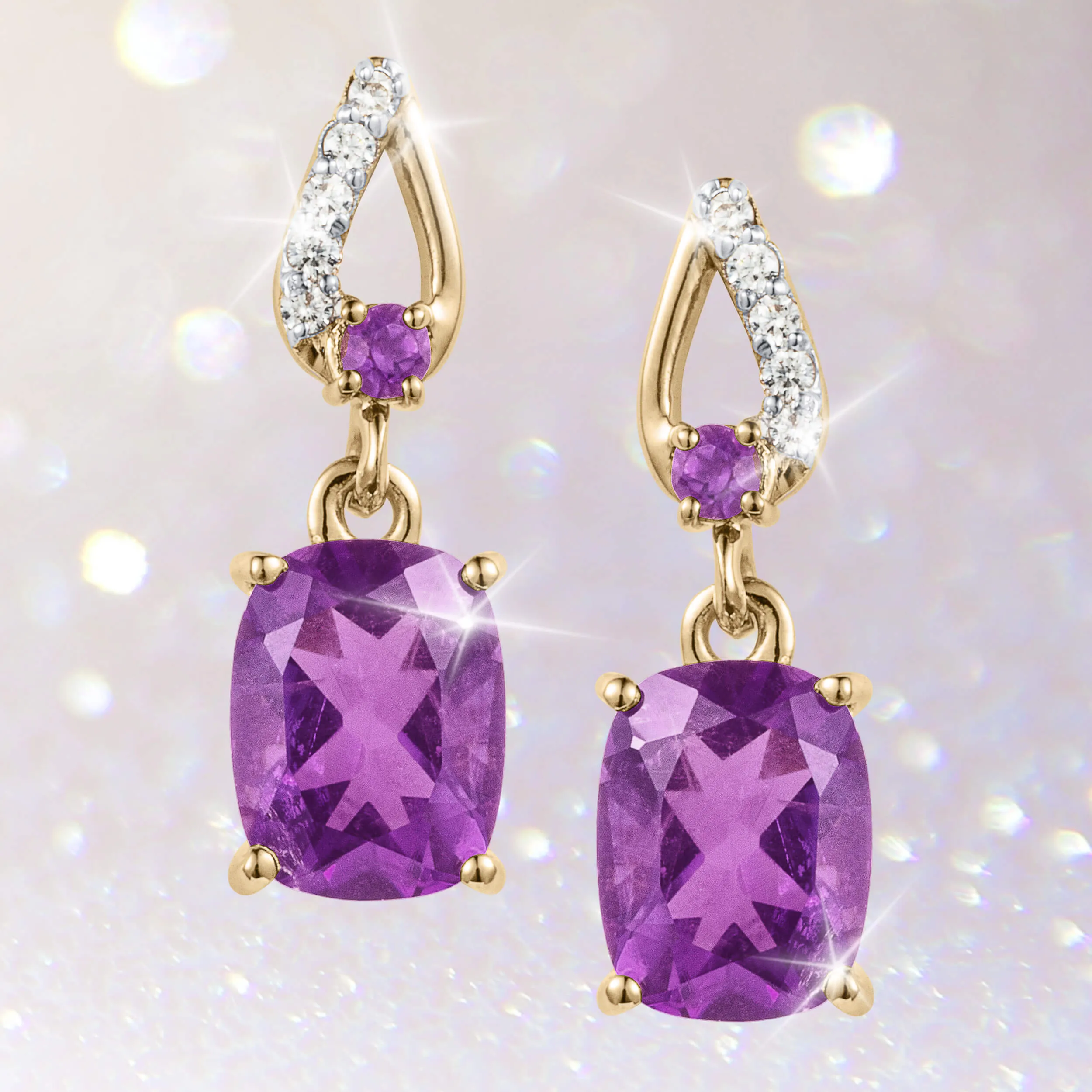 Enchanted Amethyst Earring