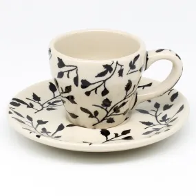 Espresso Cup w/Saucer 2 oz in Simply Black