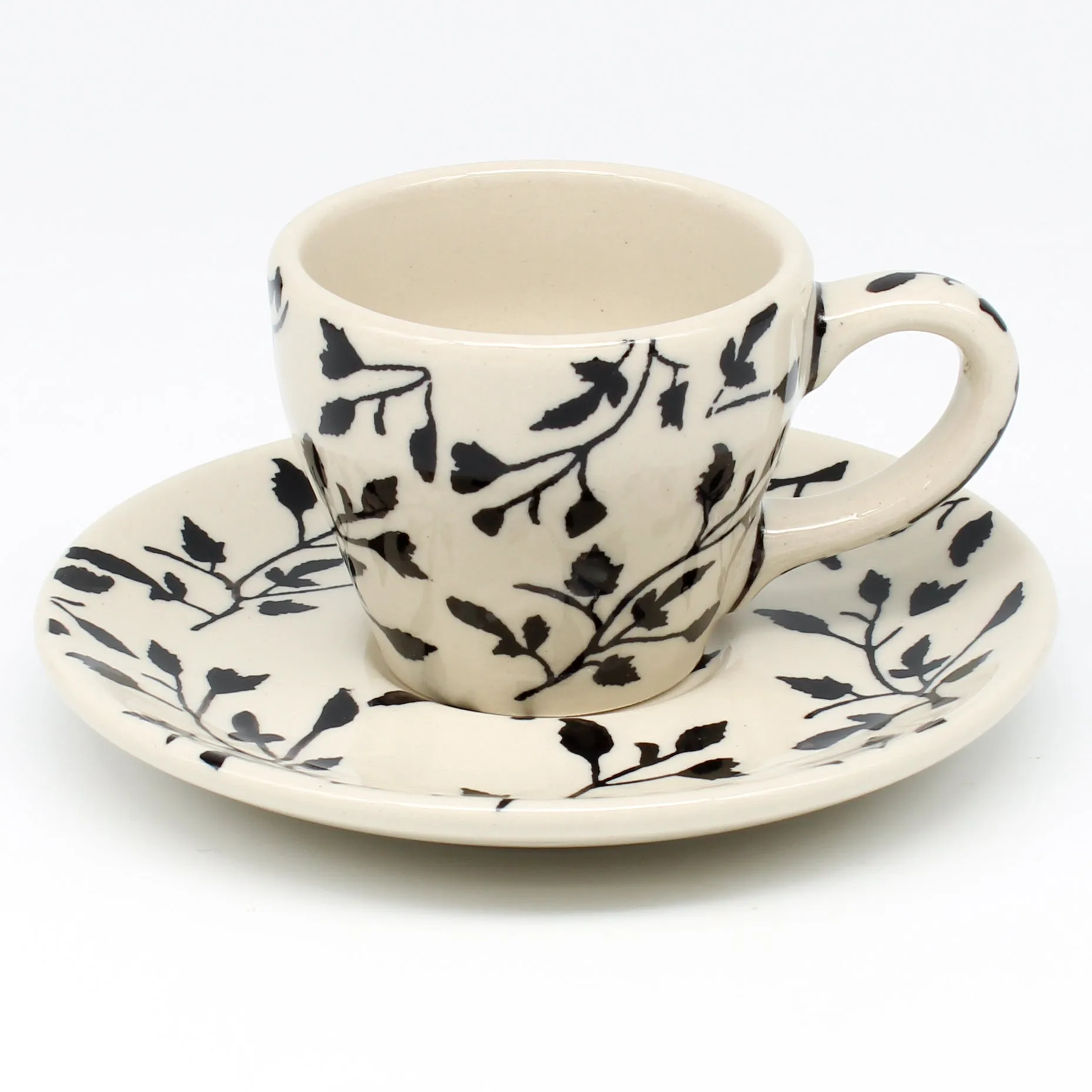 Espresso Cup w/Saucer 2 oz in Simply Black