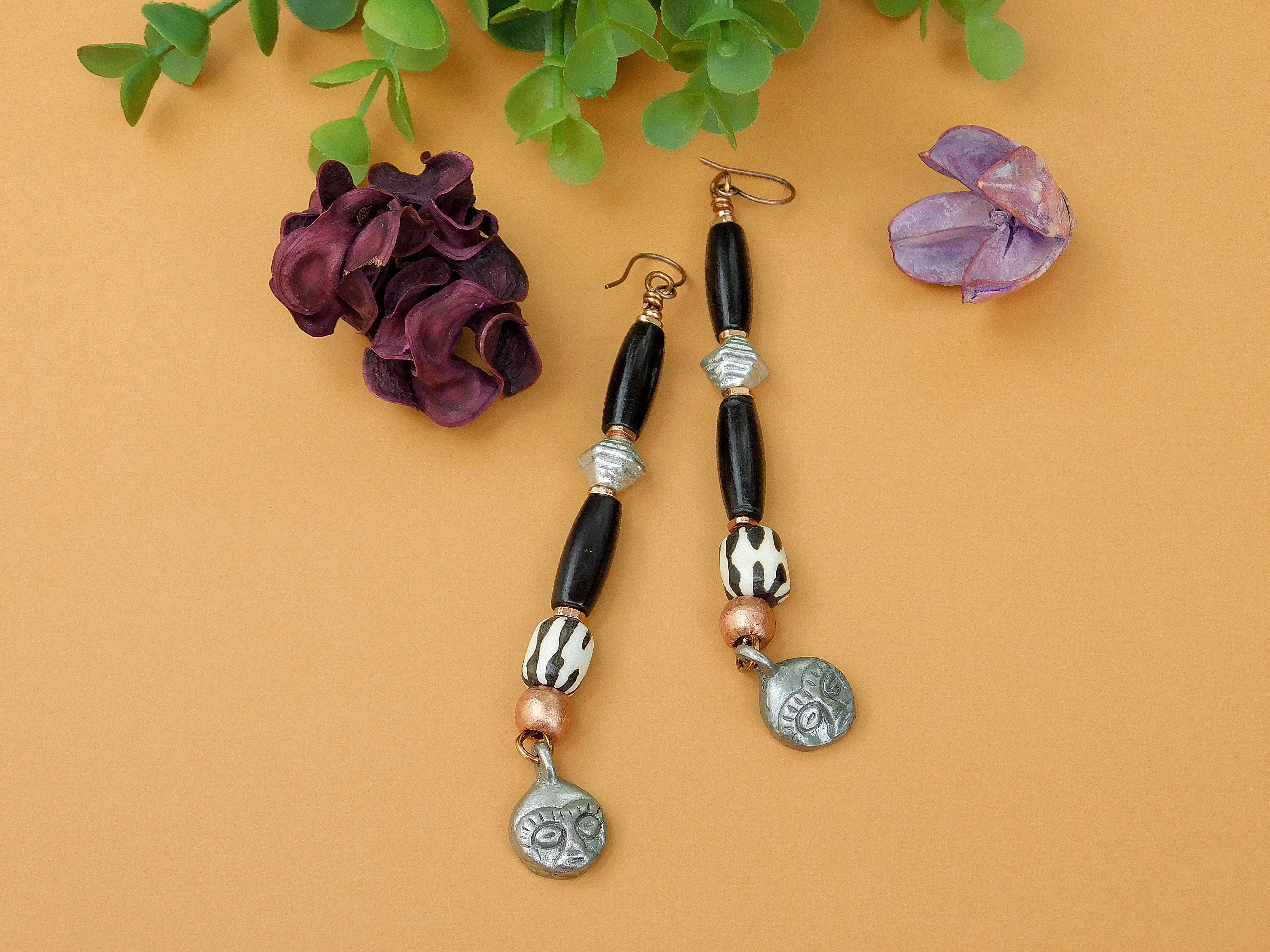 Exotic Tribal Charm Earrings