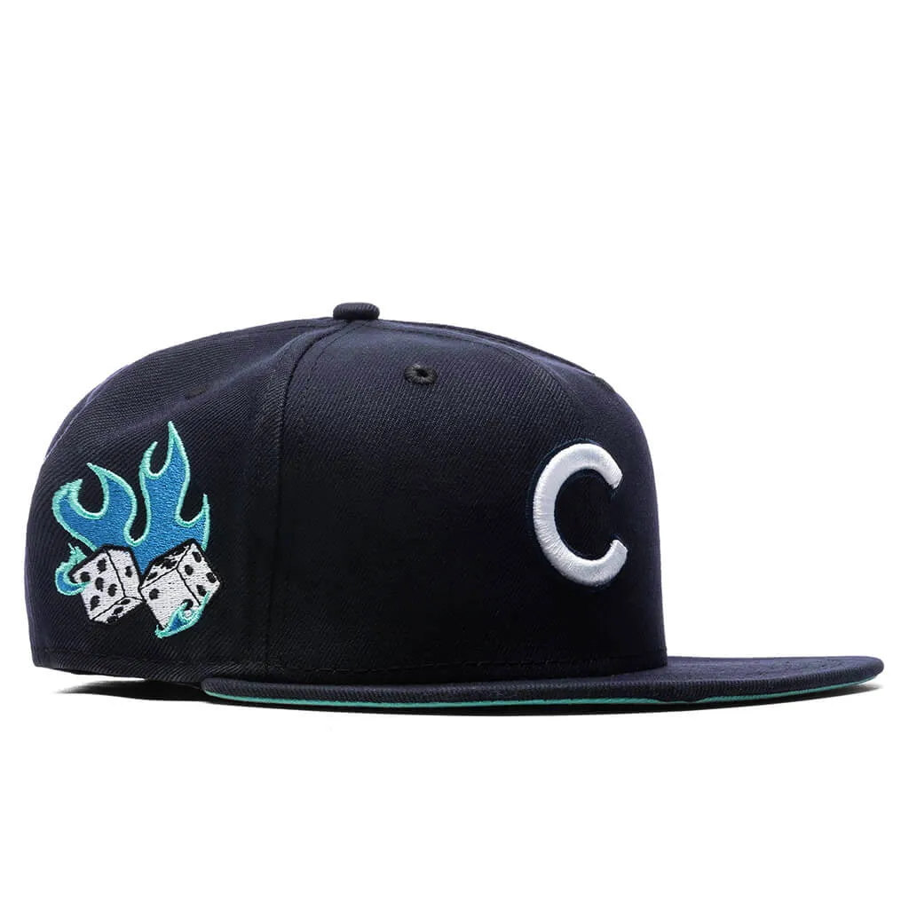 Feature x New Era Flaming Dice 59FIFTY Fitted - Chicago Cubs