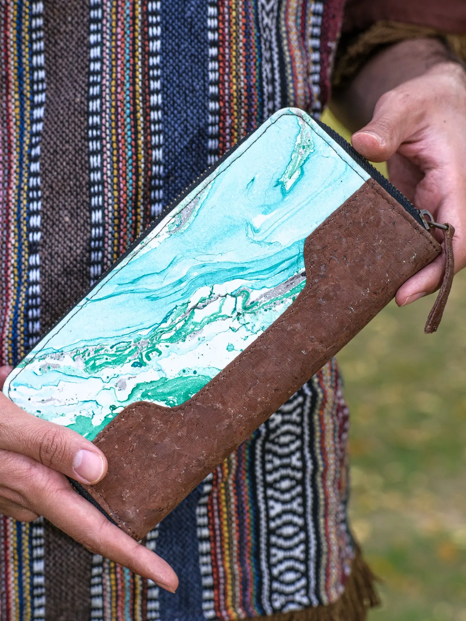 Fluid Cork Clutch Wallet