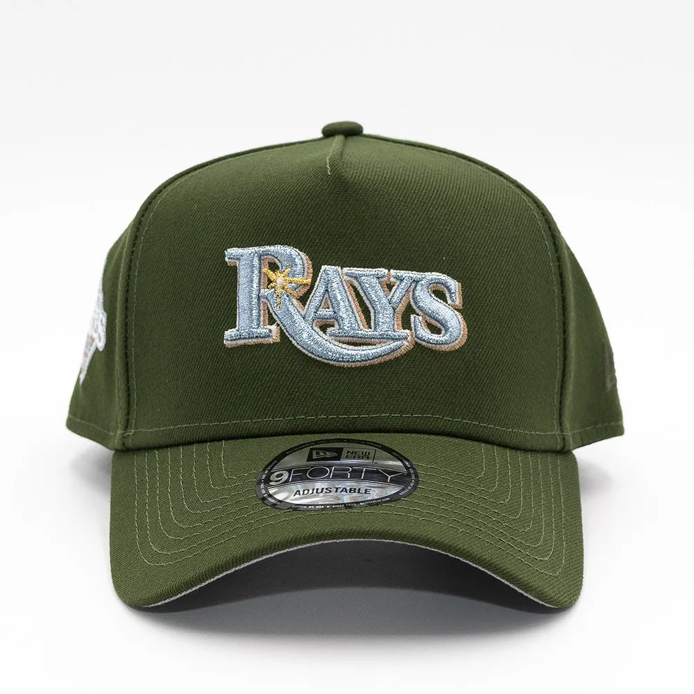 FRESH RAGS X NEW ERA TAMPA BAY RAYS Script 2008 World Series SIDE PATCH - 9FORTY AFRAME SNAPBACK