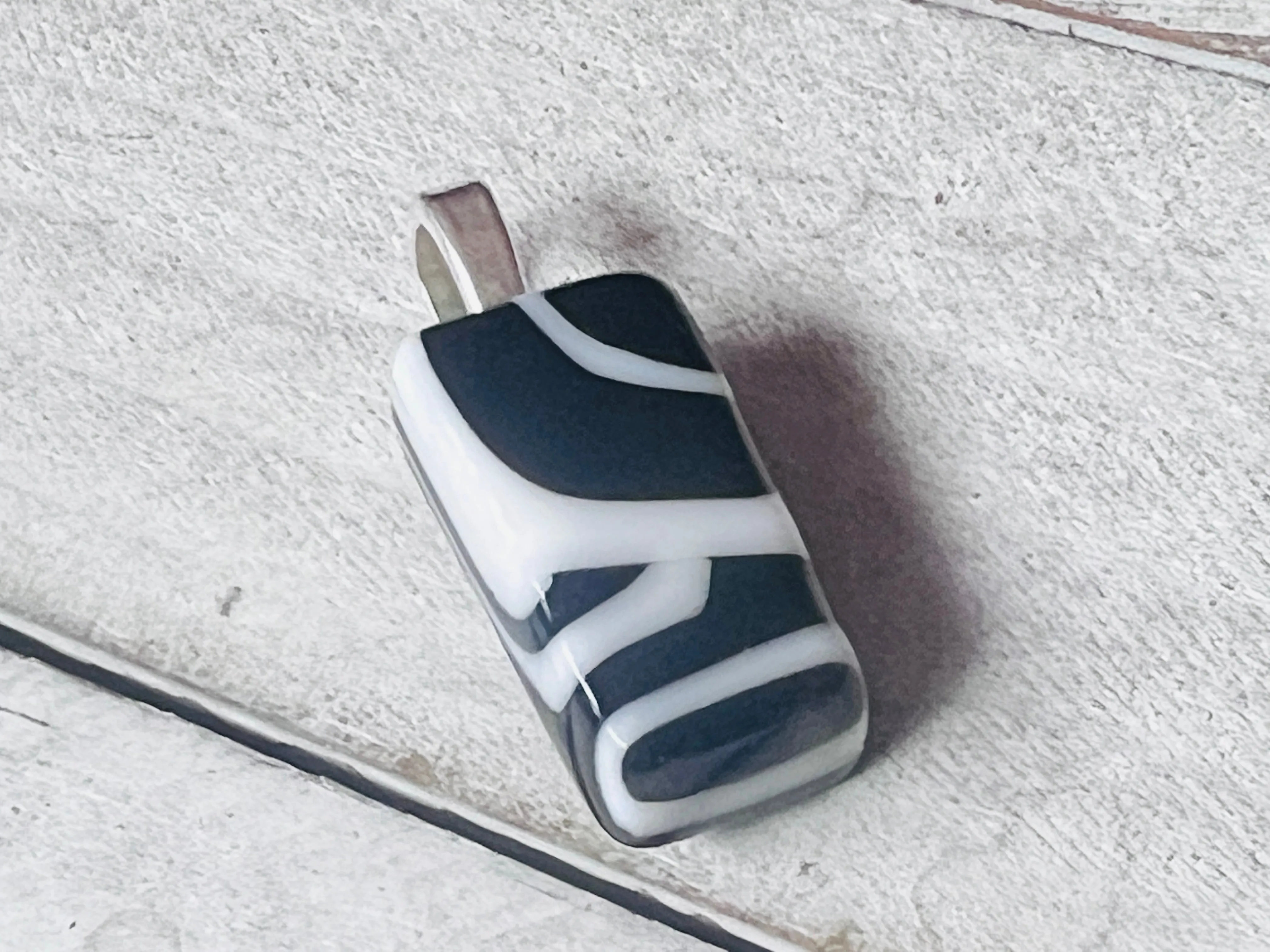 Fused Glass Pendant~ Be Bold