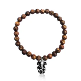 Ganesha's Wisdom - Wood Bracelet