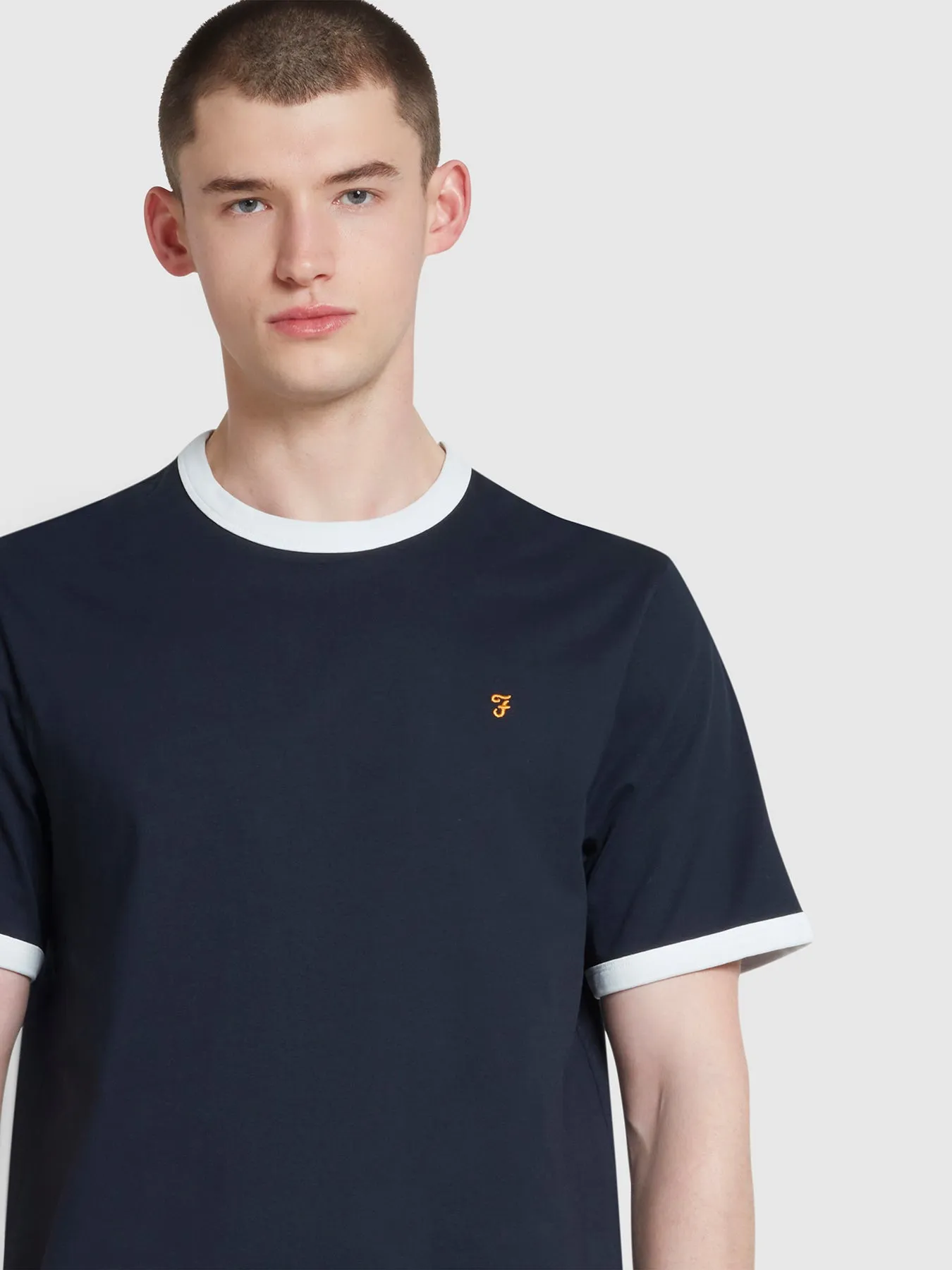 Groves Regular Fit T-Shirt In True Navy