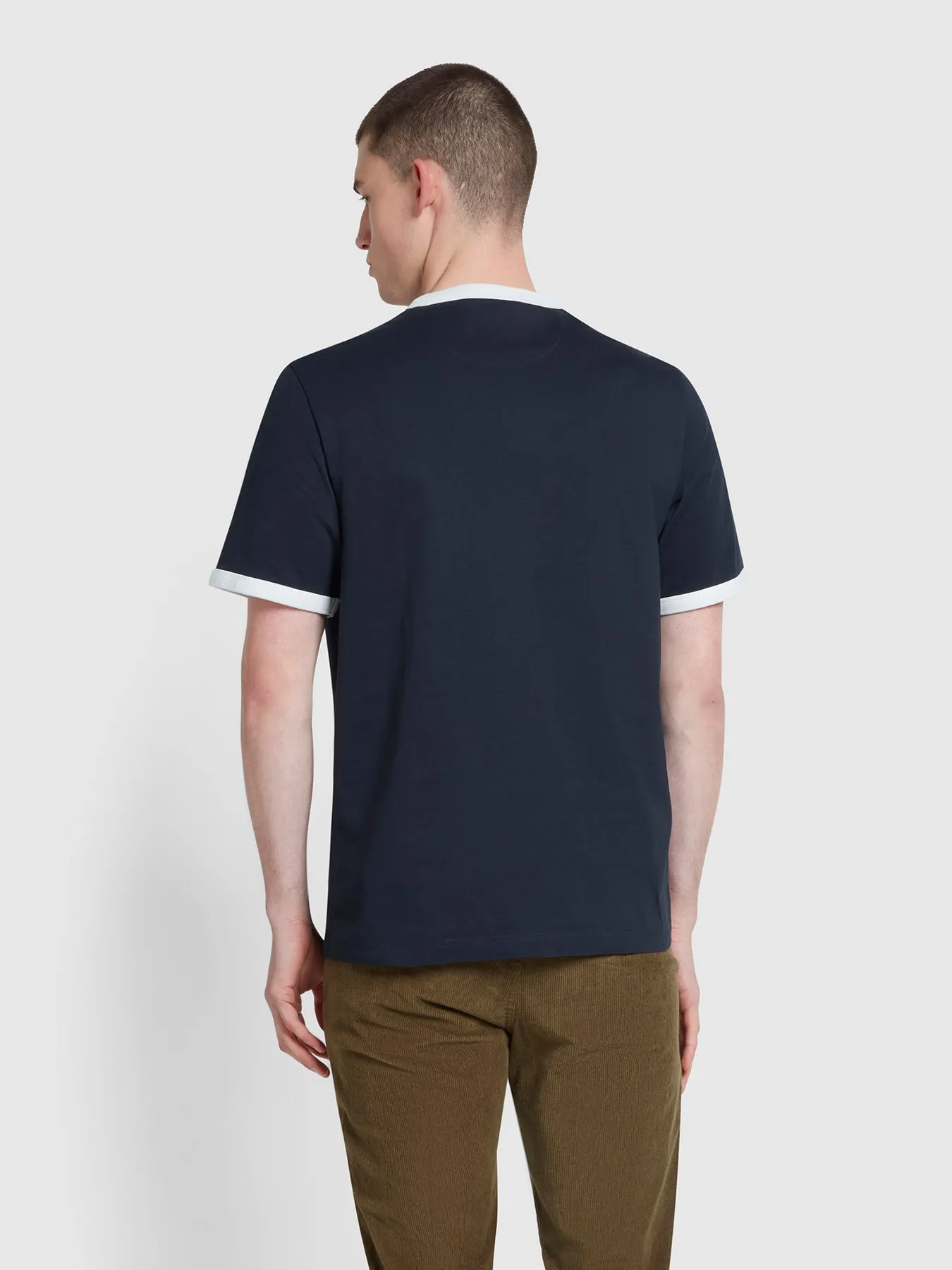 Groves Regular Fit T-Shirt In True Navy