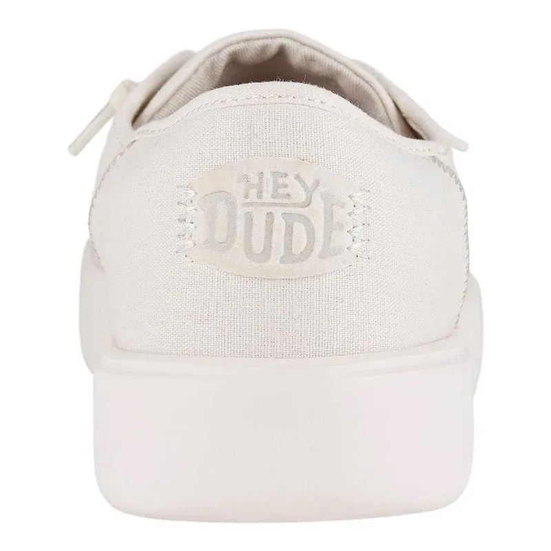 'Hey Dude' Men's Cody Canvas - White / White