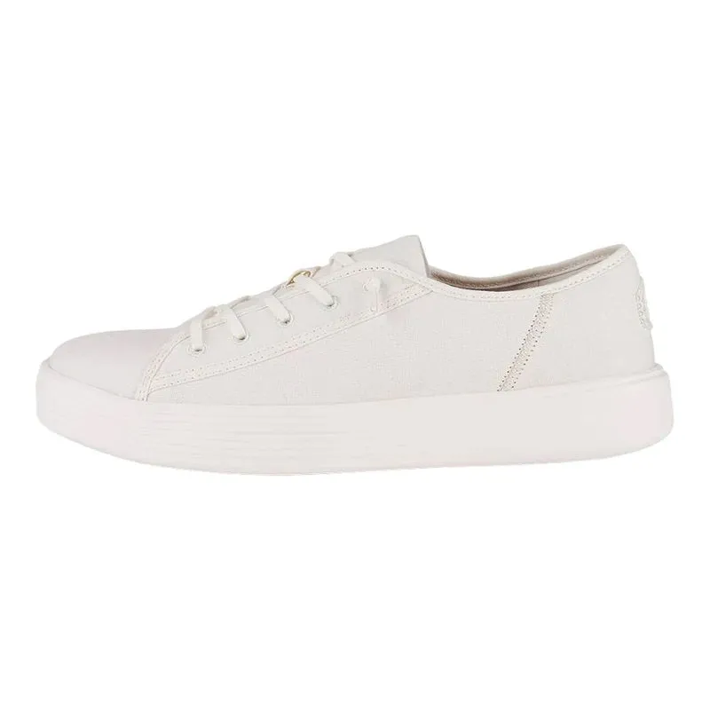 'Hey Dude' Men's Cody Canvas - White / White