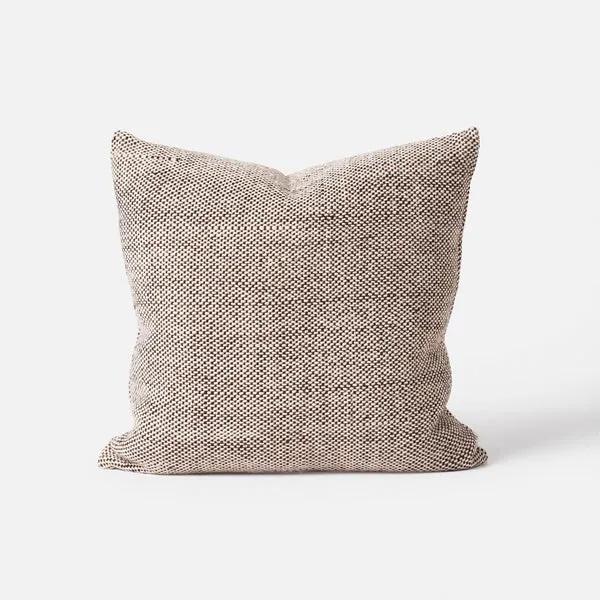 Hutt Wool Cushion (Mulberry/Natural) - 50 x 50cm