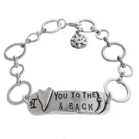 I Love You To The Moon And Back Bracelet