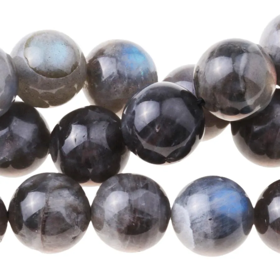 Labradorite 10mm Round (A) - 8-Inch