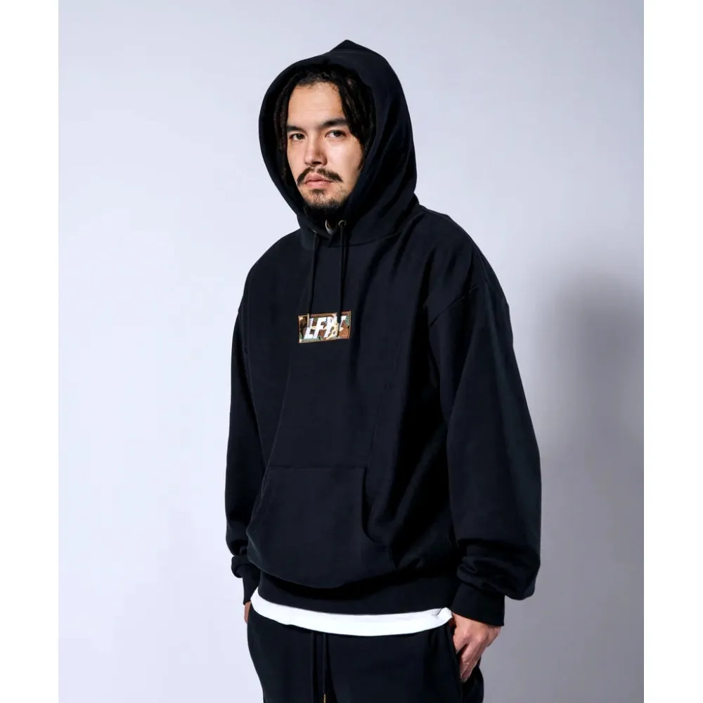 LAFAYETTE CAMO BOX LOGO US COTTON HOODIE-BLACK