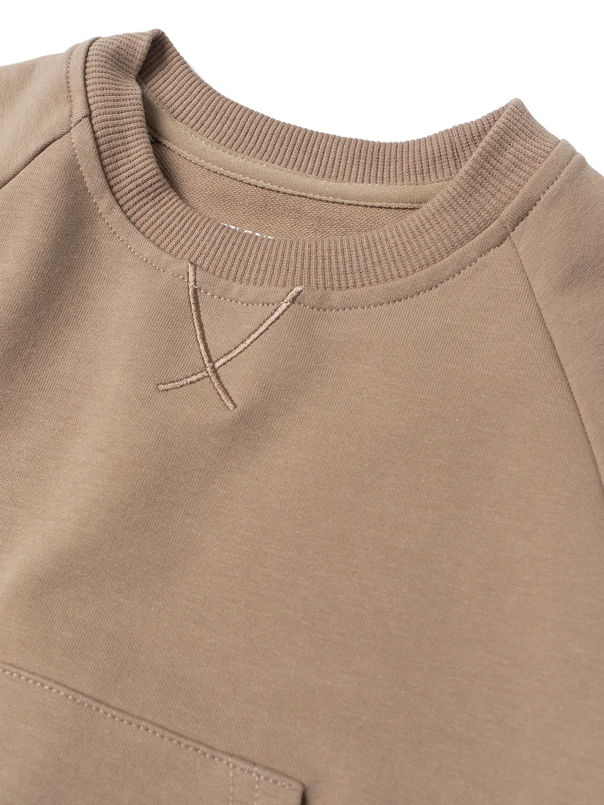 Little Bipsy Pocket Pullover - Taupe