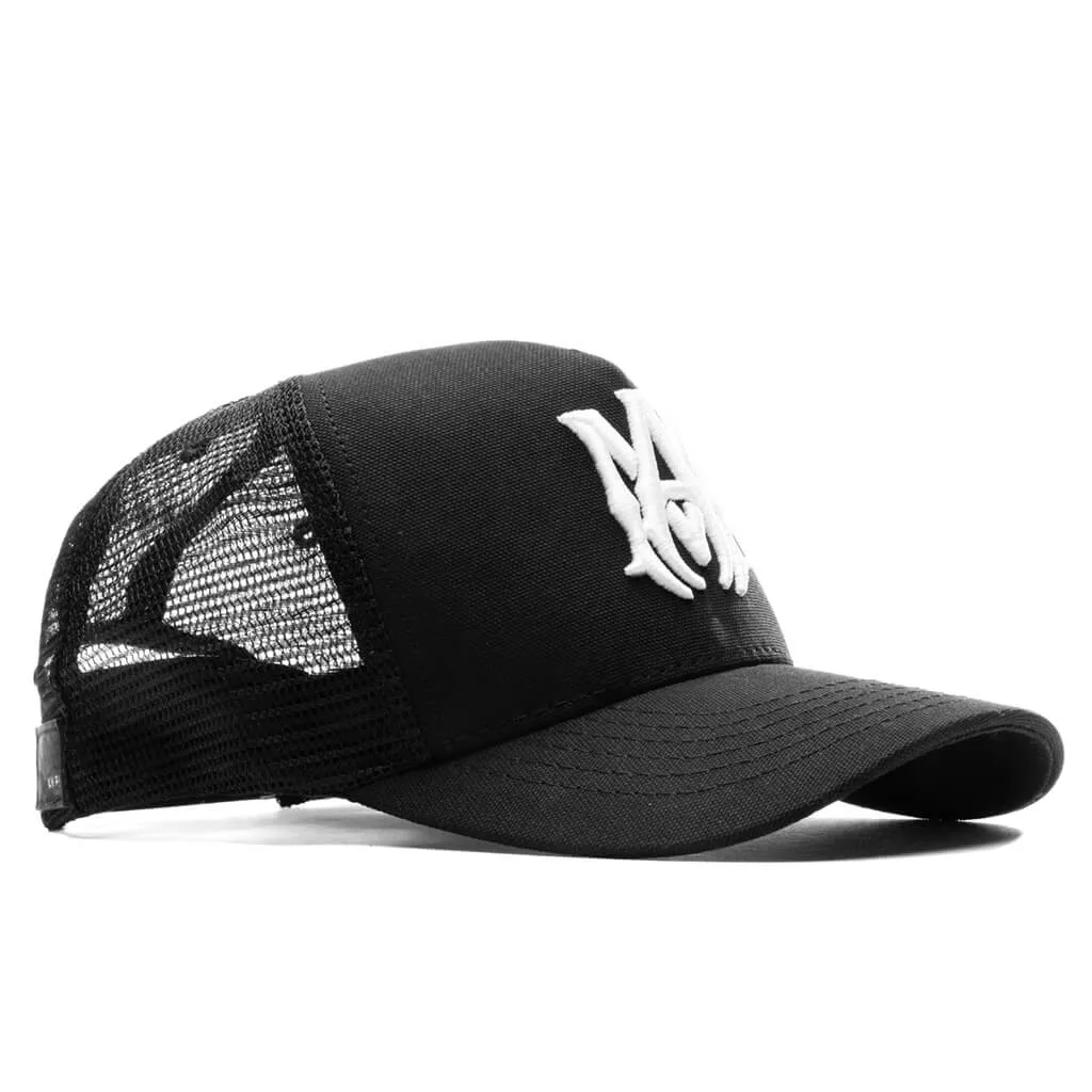 MA Logo Trucker Hat - Black/White