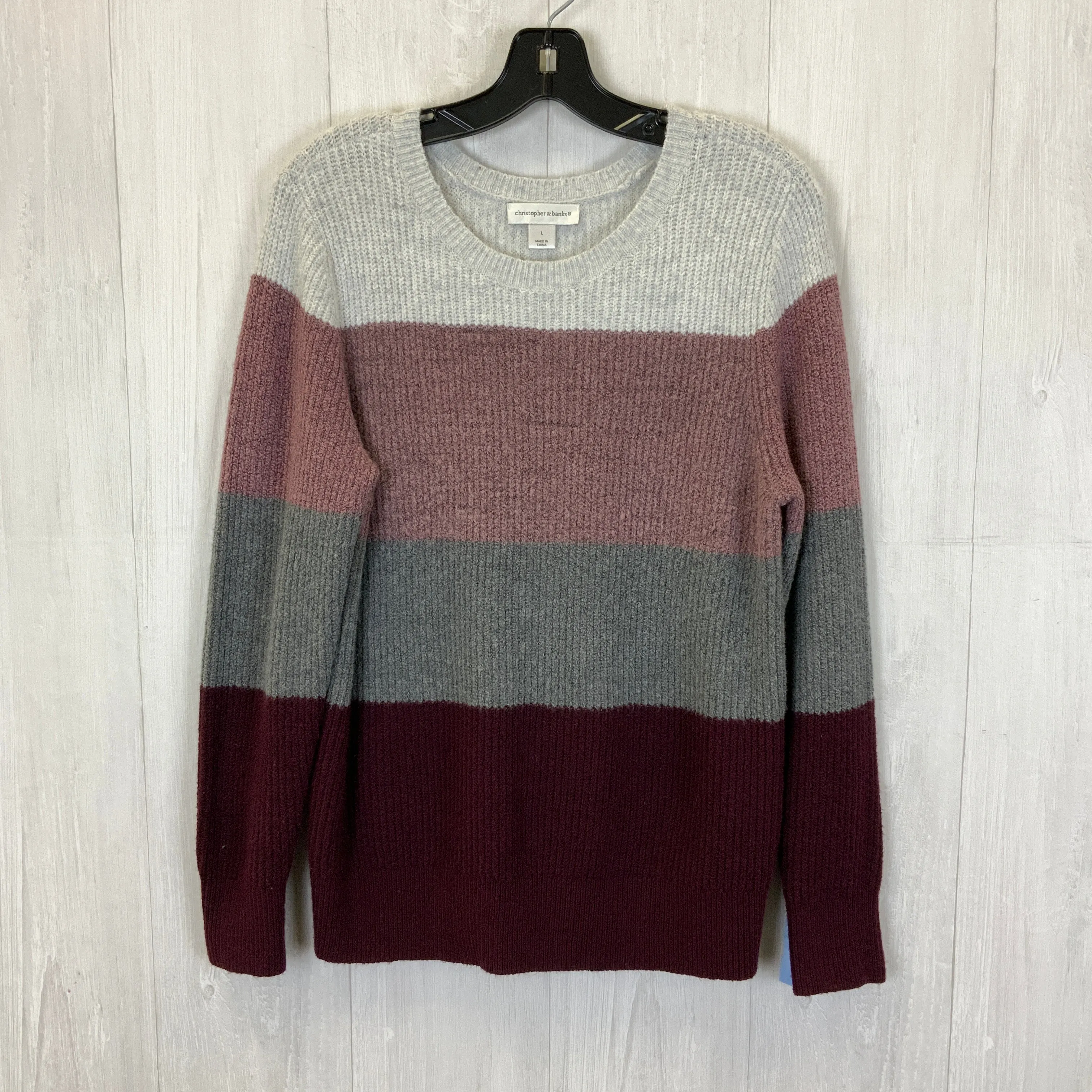 Maroon Sweater Christopher And Banks, Size L