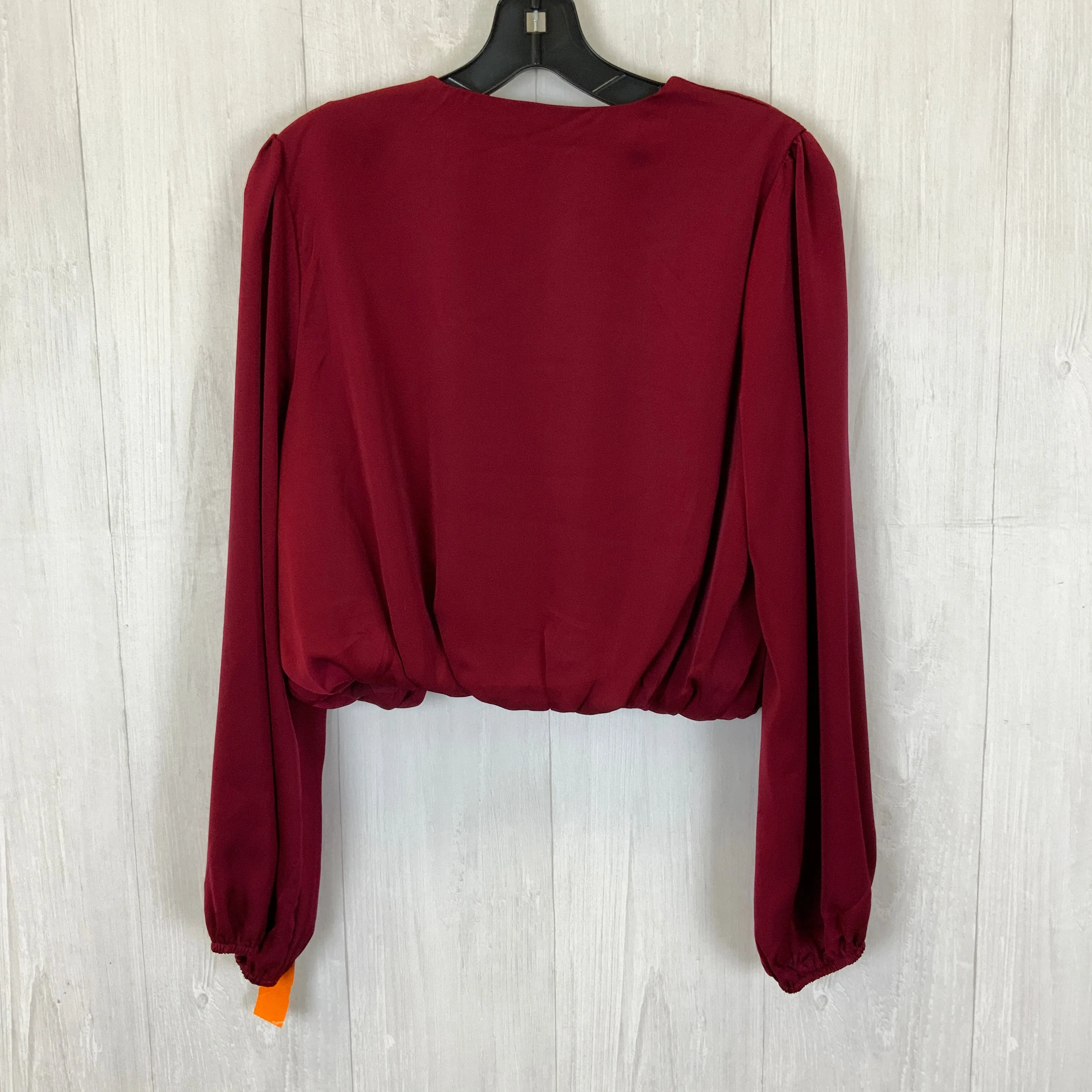 Maroon Top Long Sleeve Shinestar, Size M