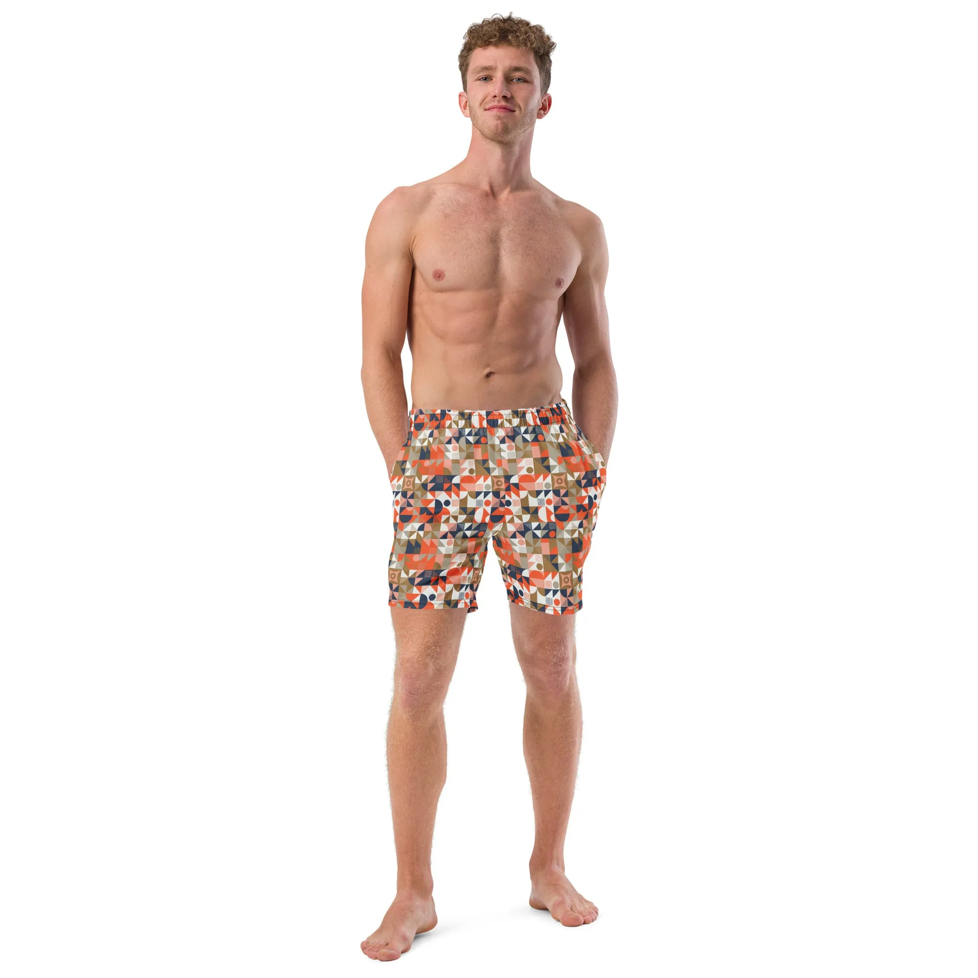 Men's Whites Swim Trunks