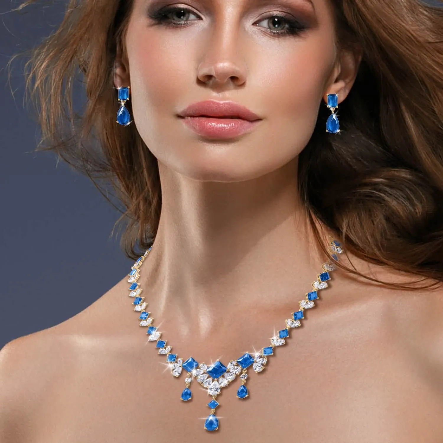 Millionaire Azure Earrings