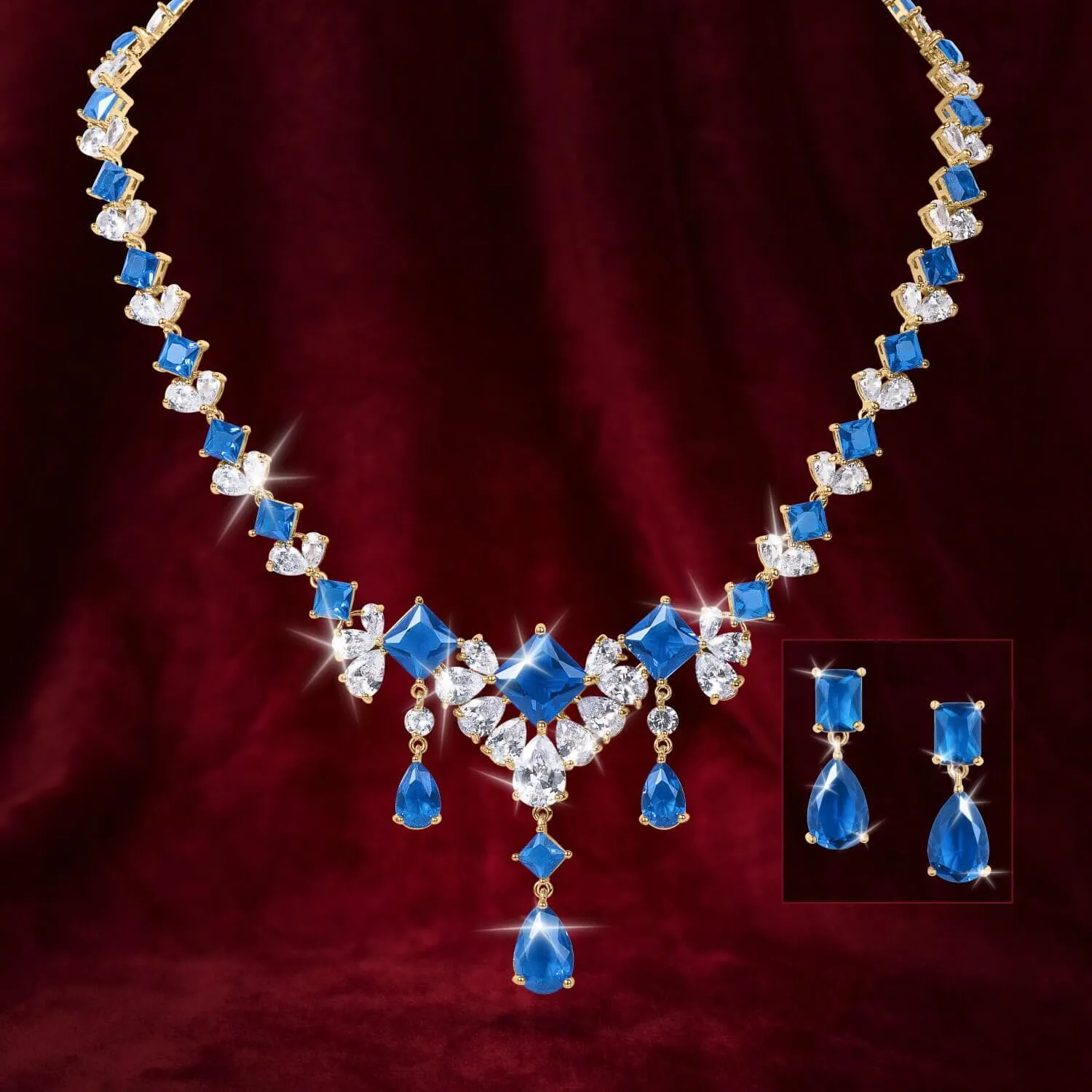 Millionaire Azure Earrings