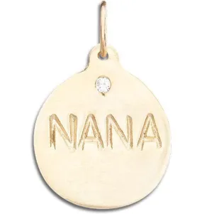 Nana Disk Charm With Diamond