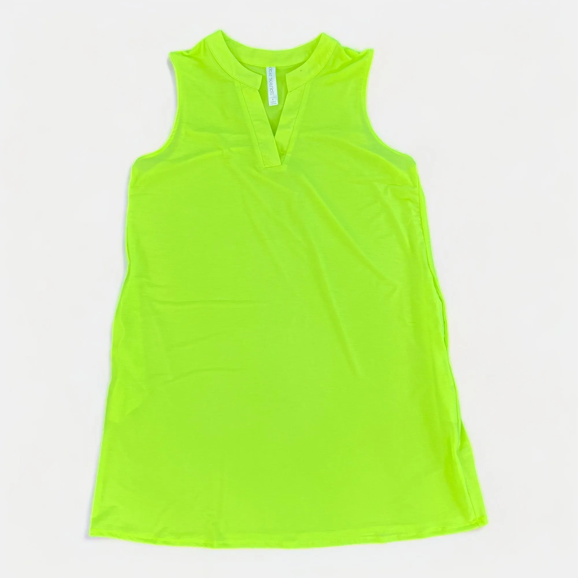 Neon Green Lizzy Tank Dress [NO RETURNS]