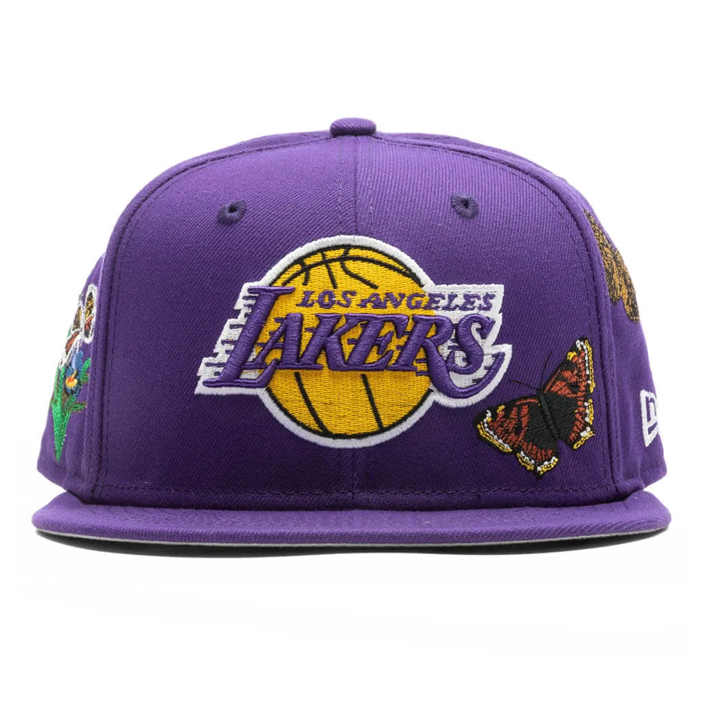 New Era x NBA x FELT 59FIFTY Fitted - Los Angeles Lakers