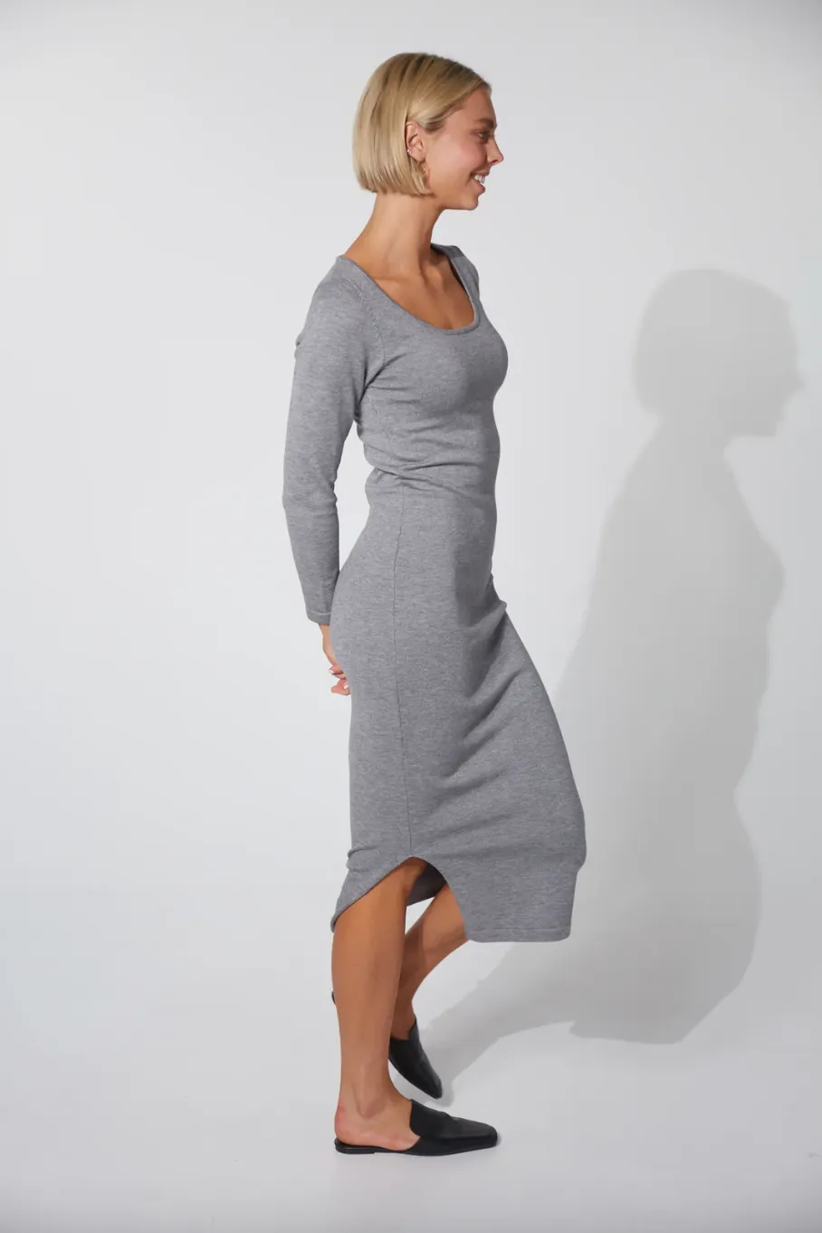 Nikolai Knit Dress, Gray